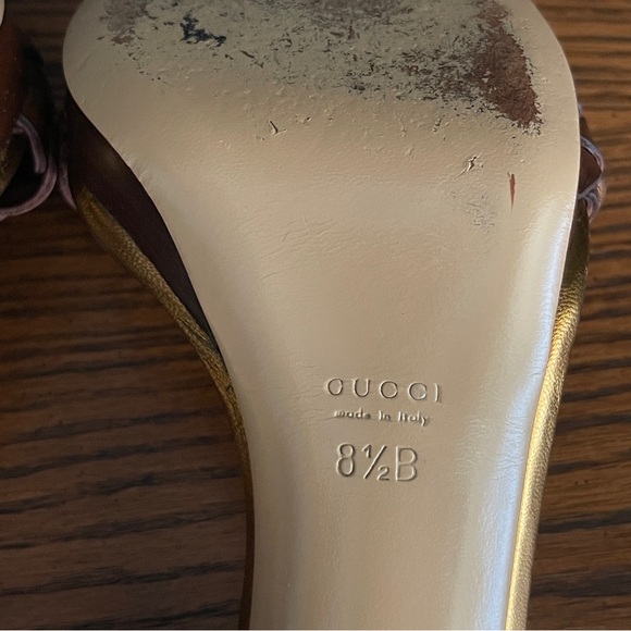 GUCCI Leather Braided Platform Sandal Size 8.5 - Picture 14 of 15